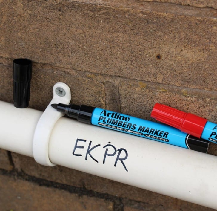 ปากกาเคมีช่างประปา ARTLINE EKPR-PLM หัวกลม 1.5 มม. สีดำ_2